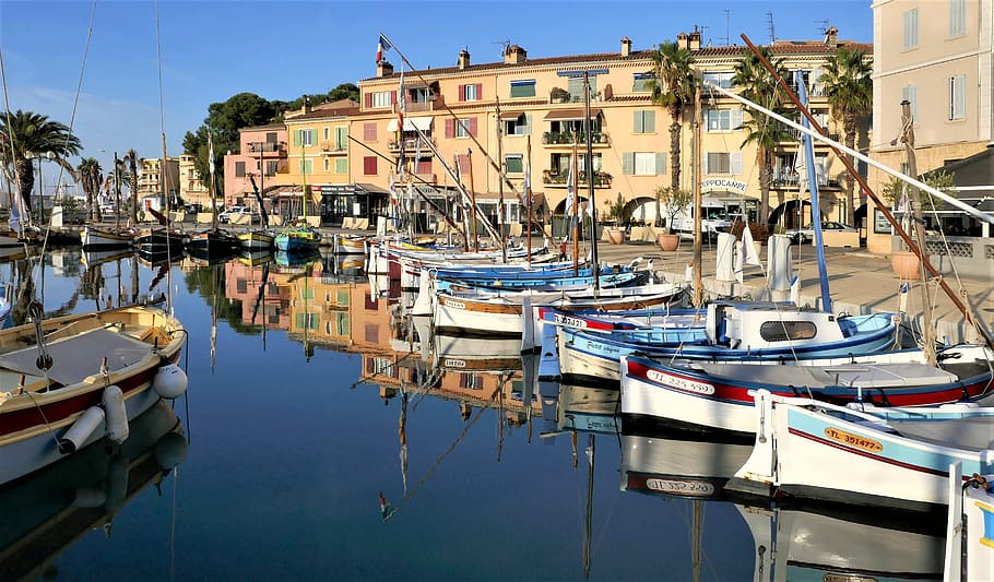 Hd Wallpaper Sanary Sur Mer Riviera Cote D Azur Sailboats Mediterranean Wallpaper Flare