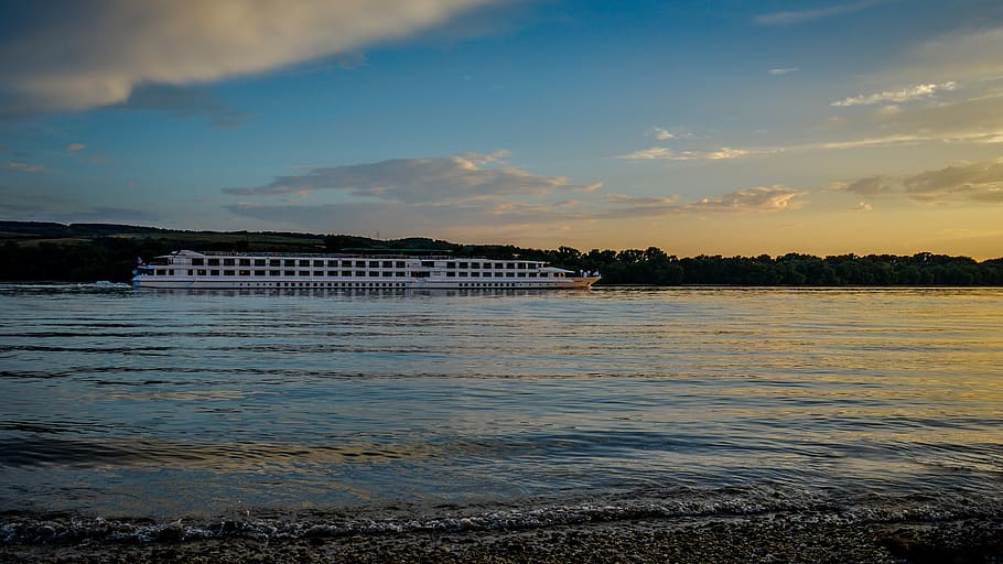 ship, river, danube, water, europe, slovakia, travel, transport HD wallpaper