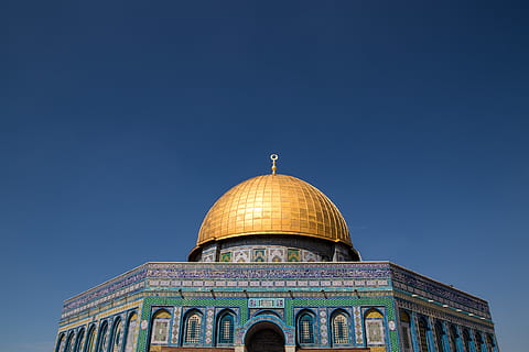 Dome of the Rock, Jerusalem, ancient, architecture, blue sky HD wallpaper