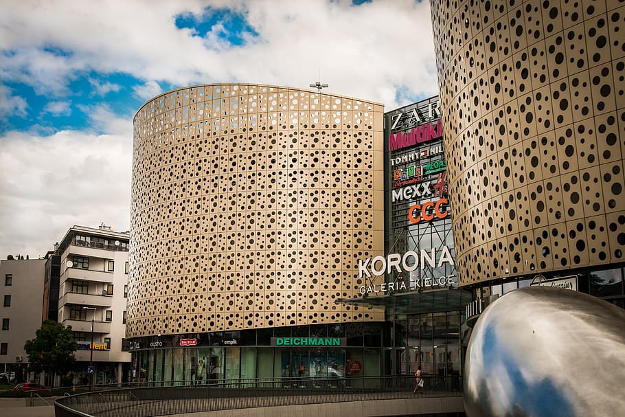 Korona Galeria Mall, architecture, building, downtown, Shopping Mall, HD wallpaper