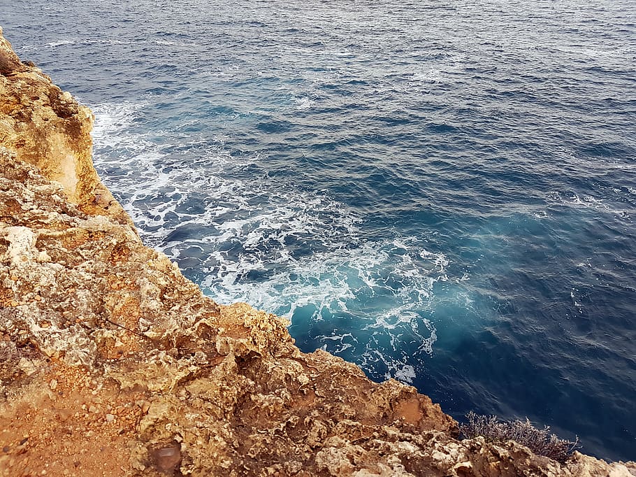 испания, llucmajor, sea, water, beauty in nature, rock HD wallpaper