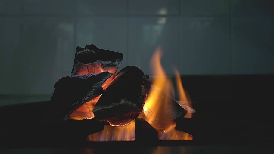 fire, burning, fire - natural phenomenon, flame, heat - temperature HD wallpaper