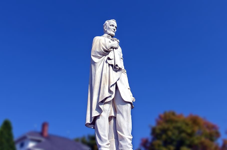 abraham lincoln statue, dickeyville grotto, wisconsin, sculpture