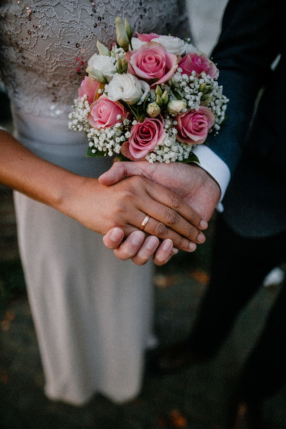 man and woman standing while holding hands, engaged, engagement HD wallpaper