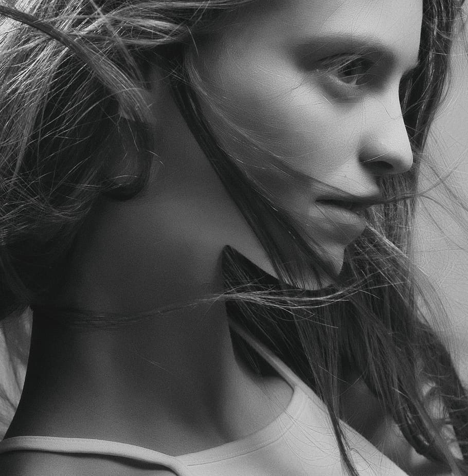 headshot, one person, real people, long hair, women, young women HD wallpaper