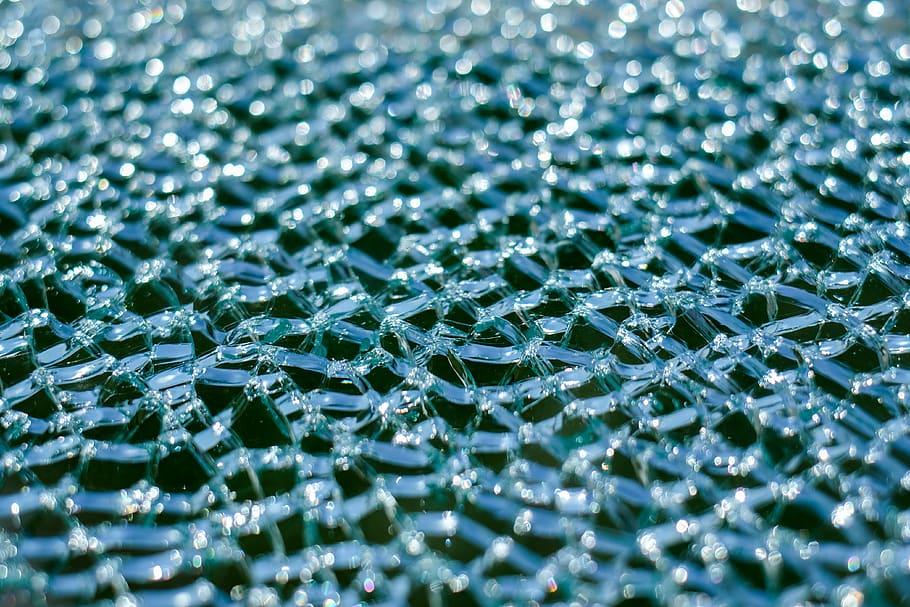 georgia, batumi, abstract, blue, glass, close-up, pattern, wave HD wallpaper