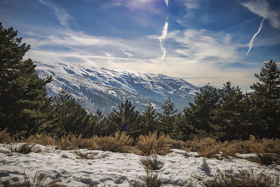 sierra nevada, spain, mountains, landscape, andalusia, granada HD wallpaper