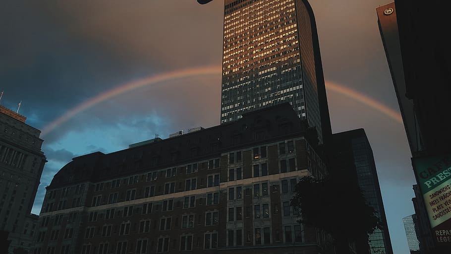outdoors, building, office building, sky, montréal, 1249 rue drummond HD wallpaper