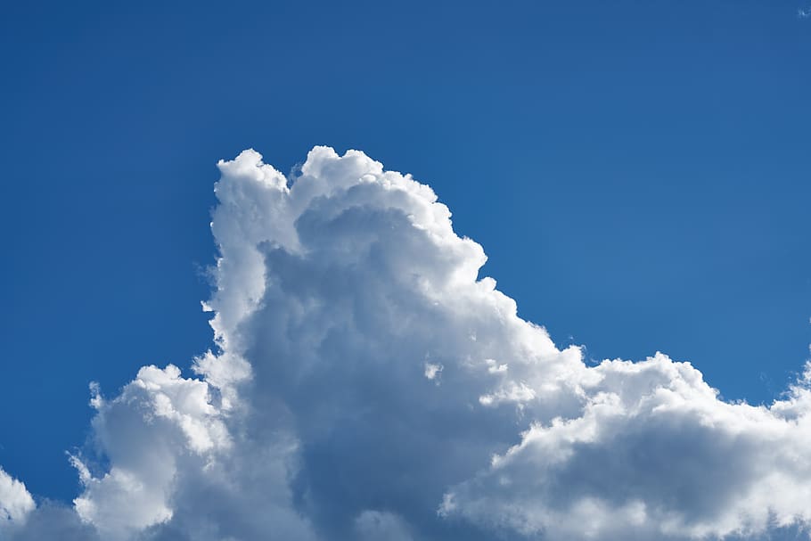 cloud, white, sky, clouds, blue, air, nature, landscape, high HD wallpaper