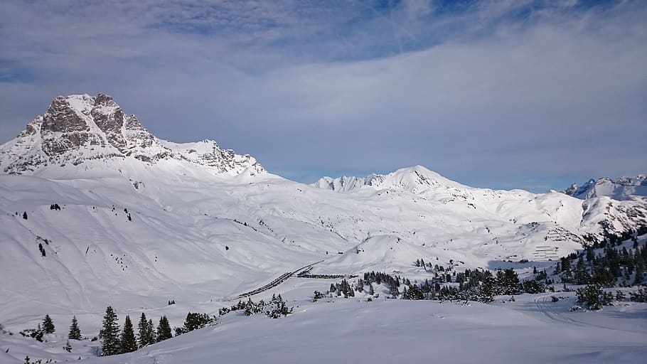winter, snow, mountains, cold, nature, landscape, alpine, winter magic HD wallpaper