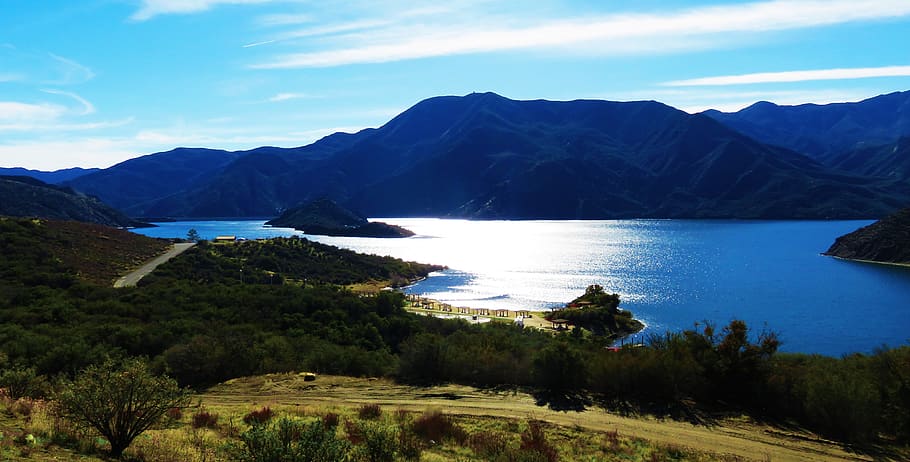 scenics - nature, water, mountain, beauty in nature, tranquil scene HD wallpaper