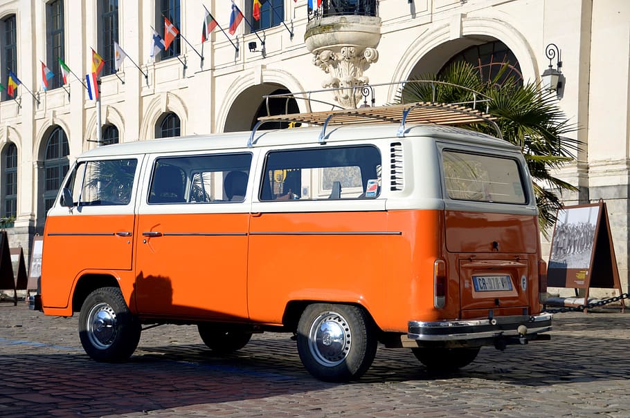 van, retro, old, nostalgic, volkswagen, vintage, travel, automobile HD wallpaper