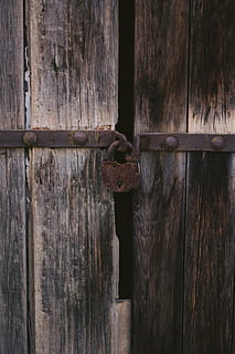 door, wood, rust, lock, handle, hardwood, sliding door, steel HD wallpaper