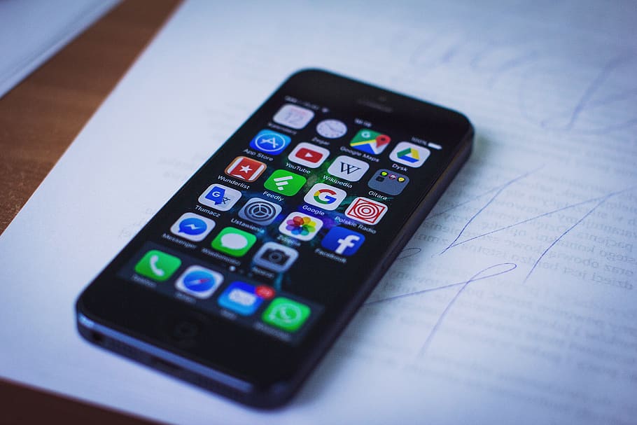 Black Iphone 5, mockup, screen, smartphone, technology, touchscreen HD wallpaper