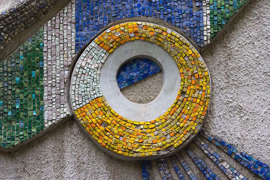 multi colored, architecture, circle, geometric shape, pattern HD wallpaper