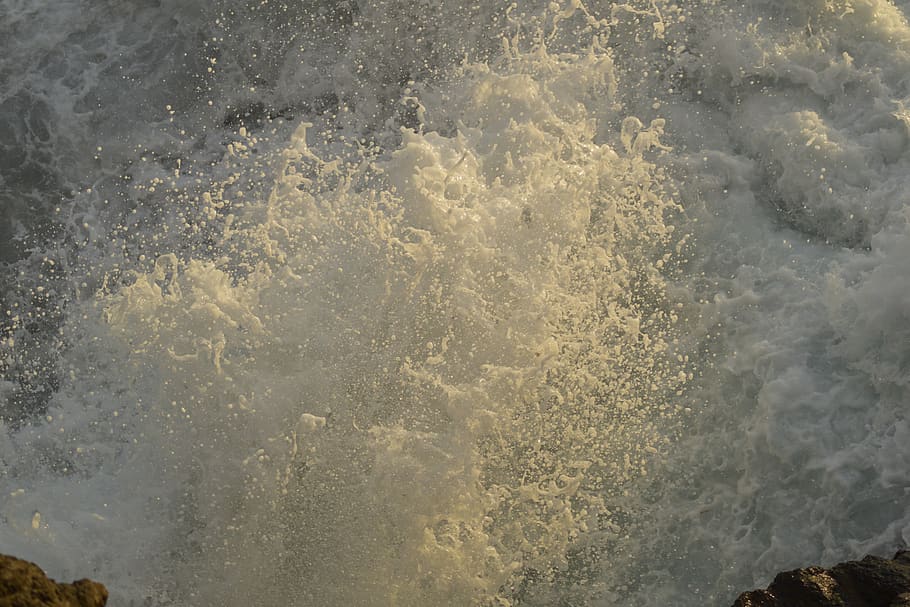 water, surf, spray, ocean, wave, beauty in nature, no people HD wallpaper