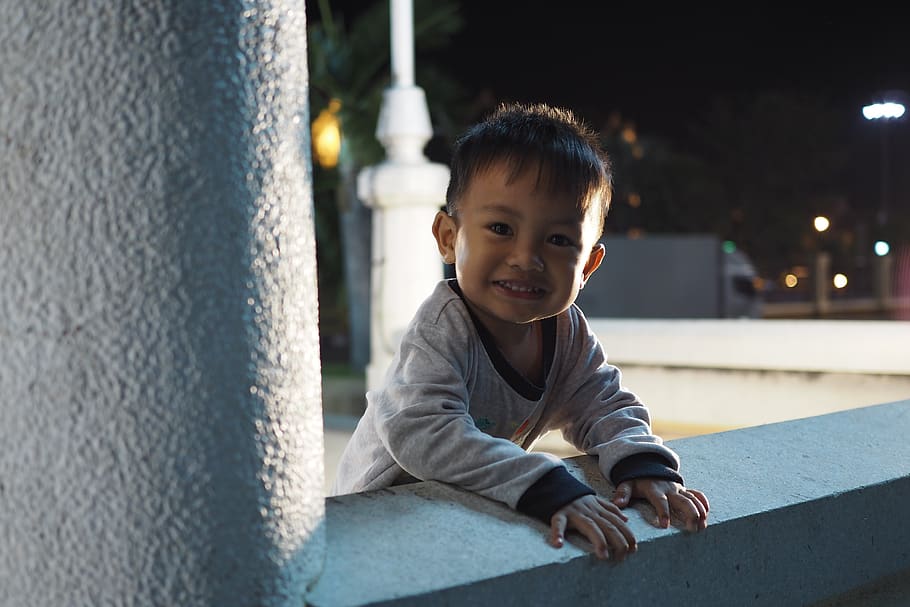 boy, asian, smile, night, child, kid, happy, childhood, one person HD wallpaper