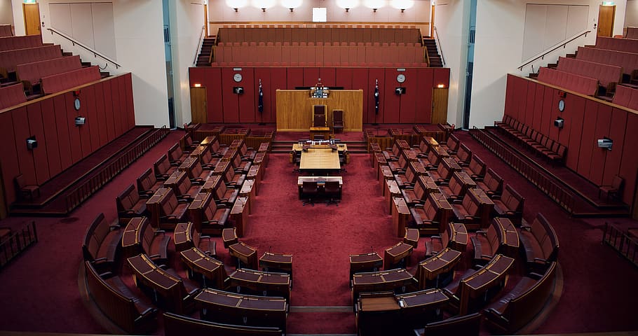 view of empty room, seat, indoors, order, architecture, no people HD wallpaper