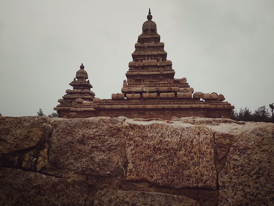 architecture, building, temple, shrine, worship, mahabalipuram HD wallpaper