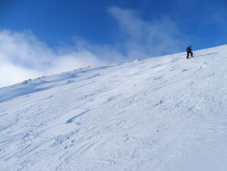 winter, snow, cold, leann, wind, frost, mountains, climbing HD wallpaper