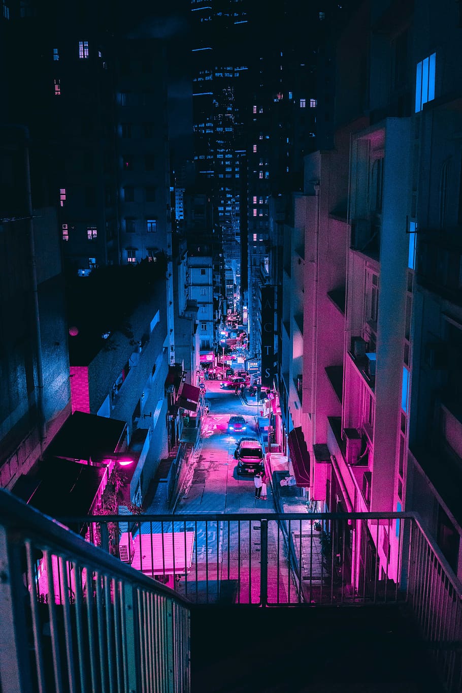 Cyberpunk Neon Street Live Wallpaper - MoeWalls