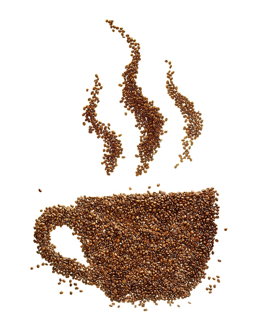 coffee, beans, background, drink, life, cup, mocha, brown, black HD wallpaper