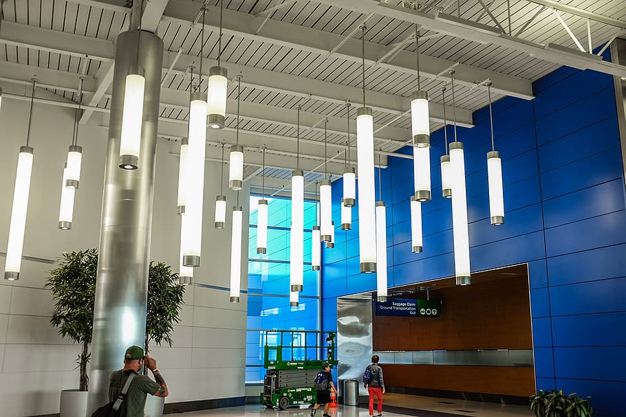 lights, hanging lights, interior design, architecture, built structure HD wallpaper
