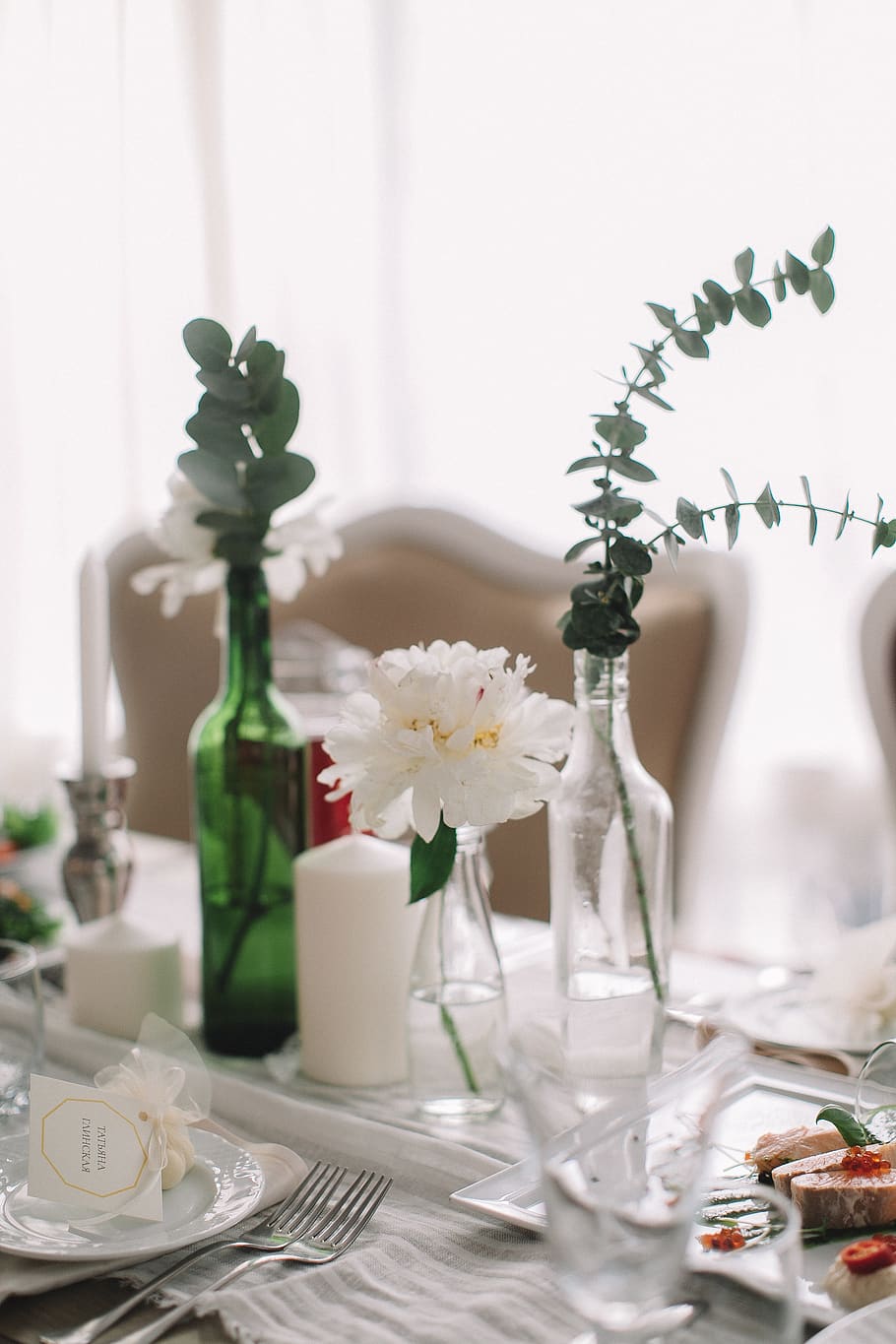 Green Glass Bottle, blur, blurred background, bottles, candles HD wallpaper