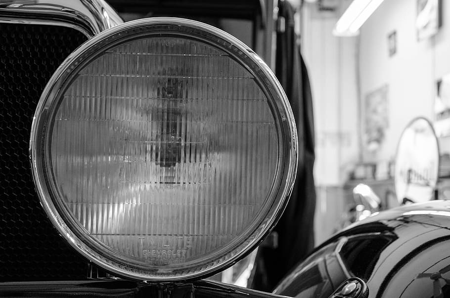 1929 chevrolet, oldtimer, light, land vehicle, mode of transportation HD wallpaper