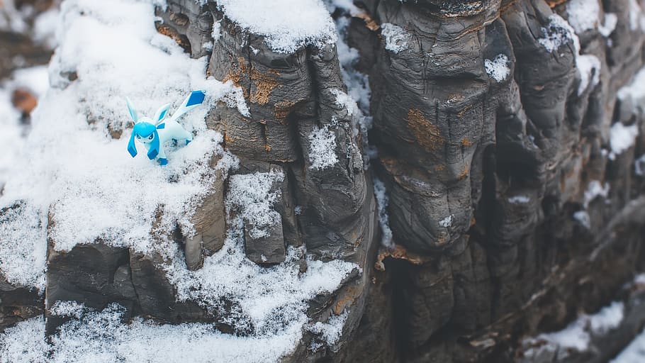 doll, snow, pokemon, winter, cold temperature, tree, day, tree trunk HD wallpaper
