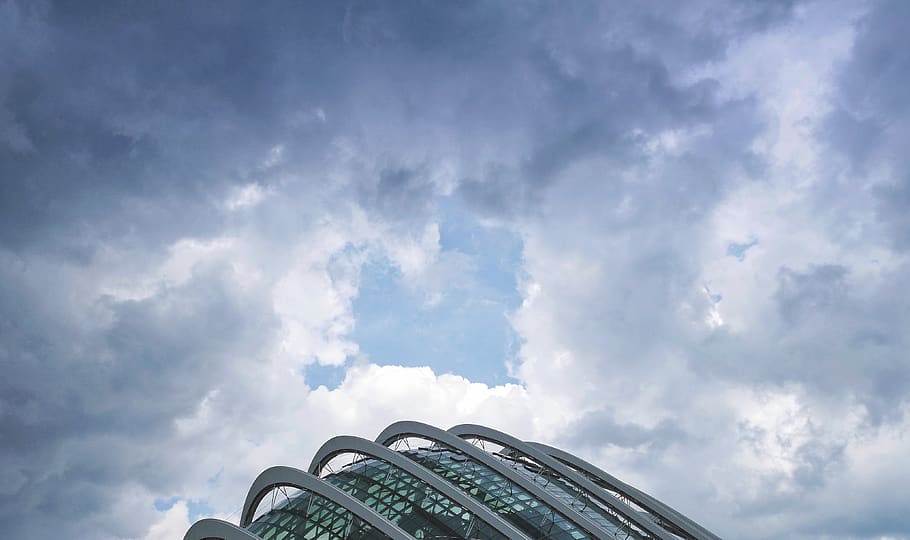 singapore, cloud forest, architecture, future architecture HD wallpaper