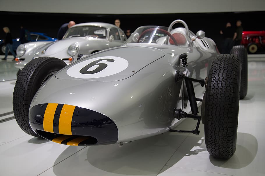 grey F1, wheel, machine, car, transportation, automobile, vehicle HD wallpaper