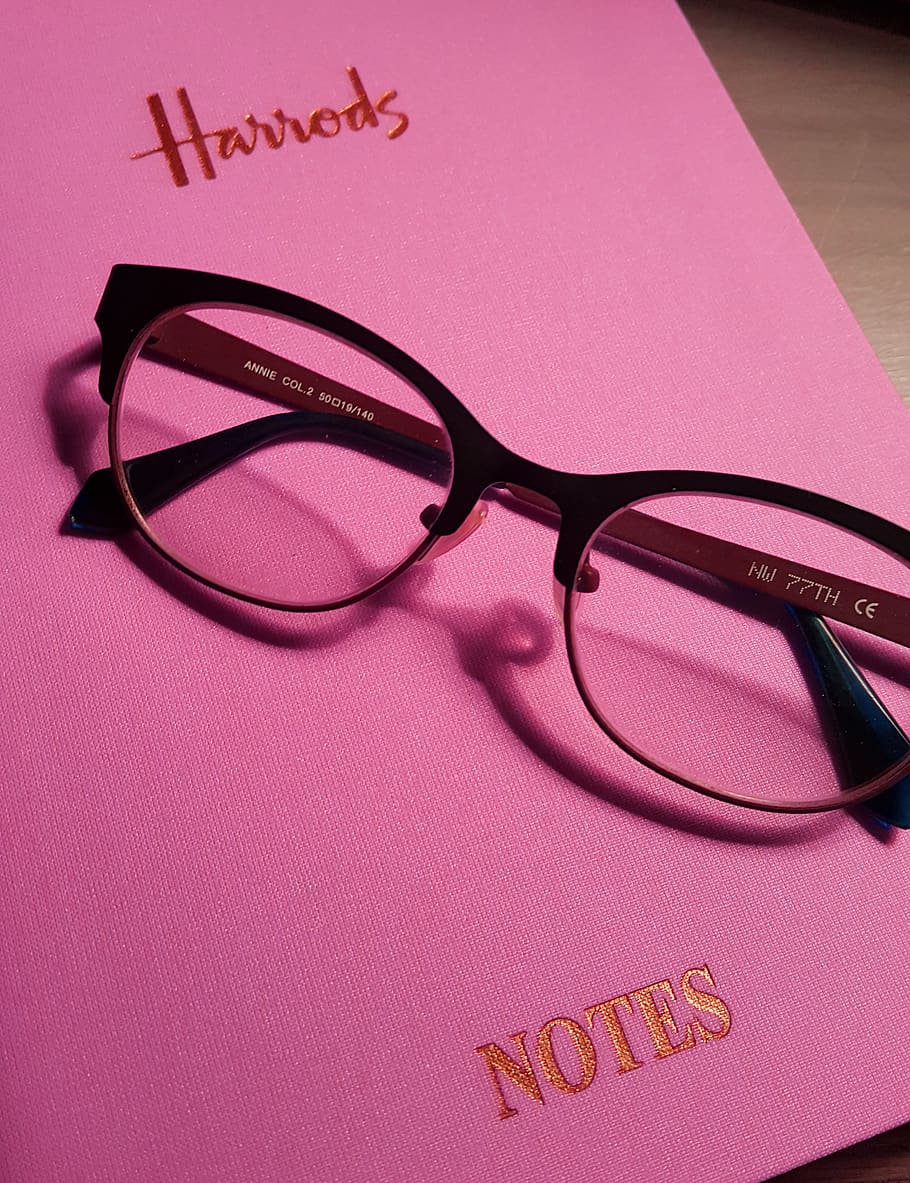 united states, notes, journal, book, pink, glasses, girly, cute HD wallpaper