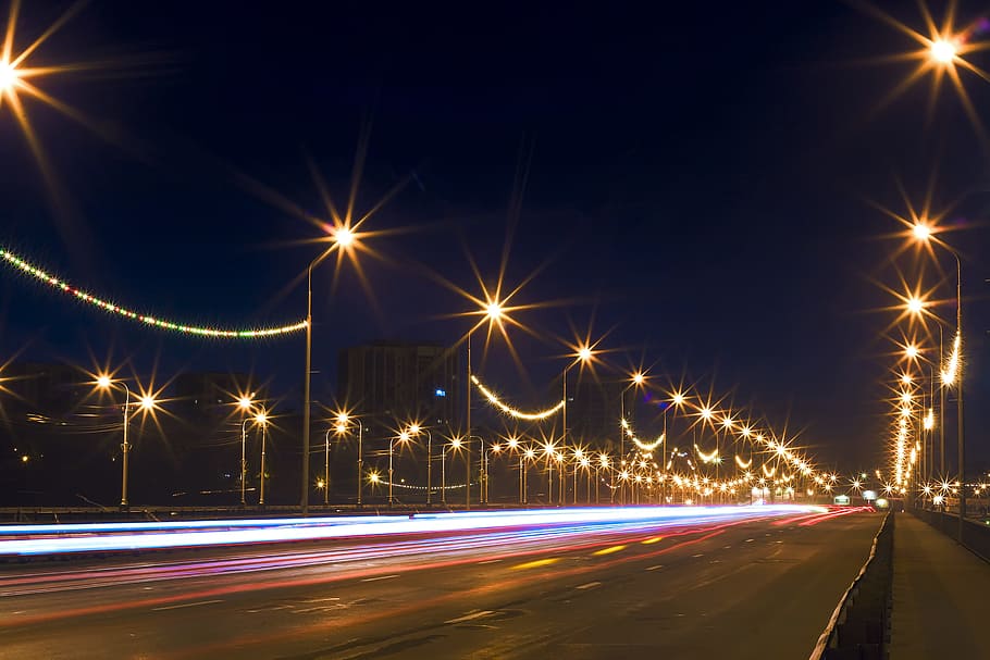 architecture, background, blurred, bridge, building, city, cityscape HD wallpaper