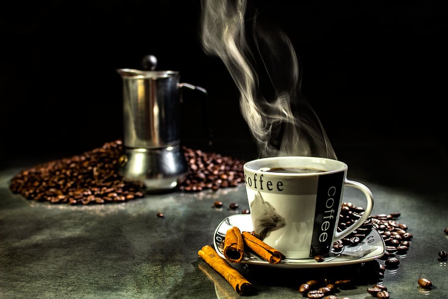 teacup, coffee, grains, caffeine, drink, espresso, aroma, the drink HD wallpaper