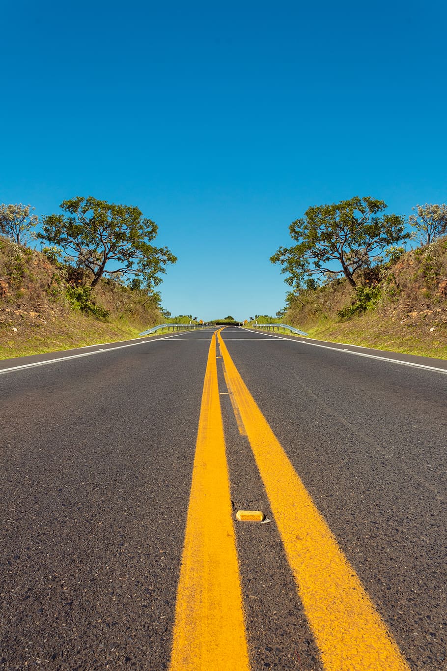 asphalt road, road marking, sign, transportation, symbol, direction HD wallpaper