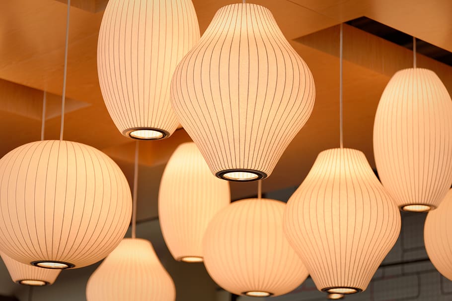 lamp, shade, light, lampshade, interior, modern, home, contemporary HD wallpaper