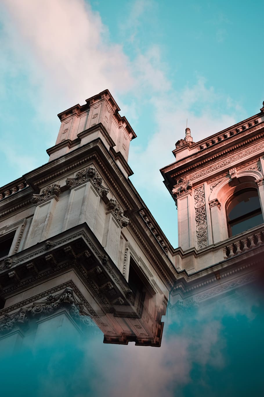 Gray Concrete Building, ancient, architecture, art, blue sky HD wallpaper