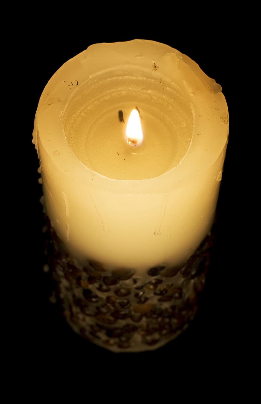 candle, wax, flame, fire, light, burning, indoors, studio shot HD wallpaper