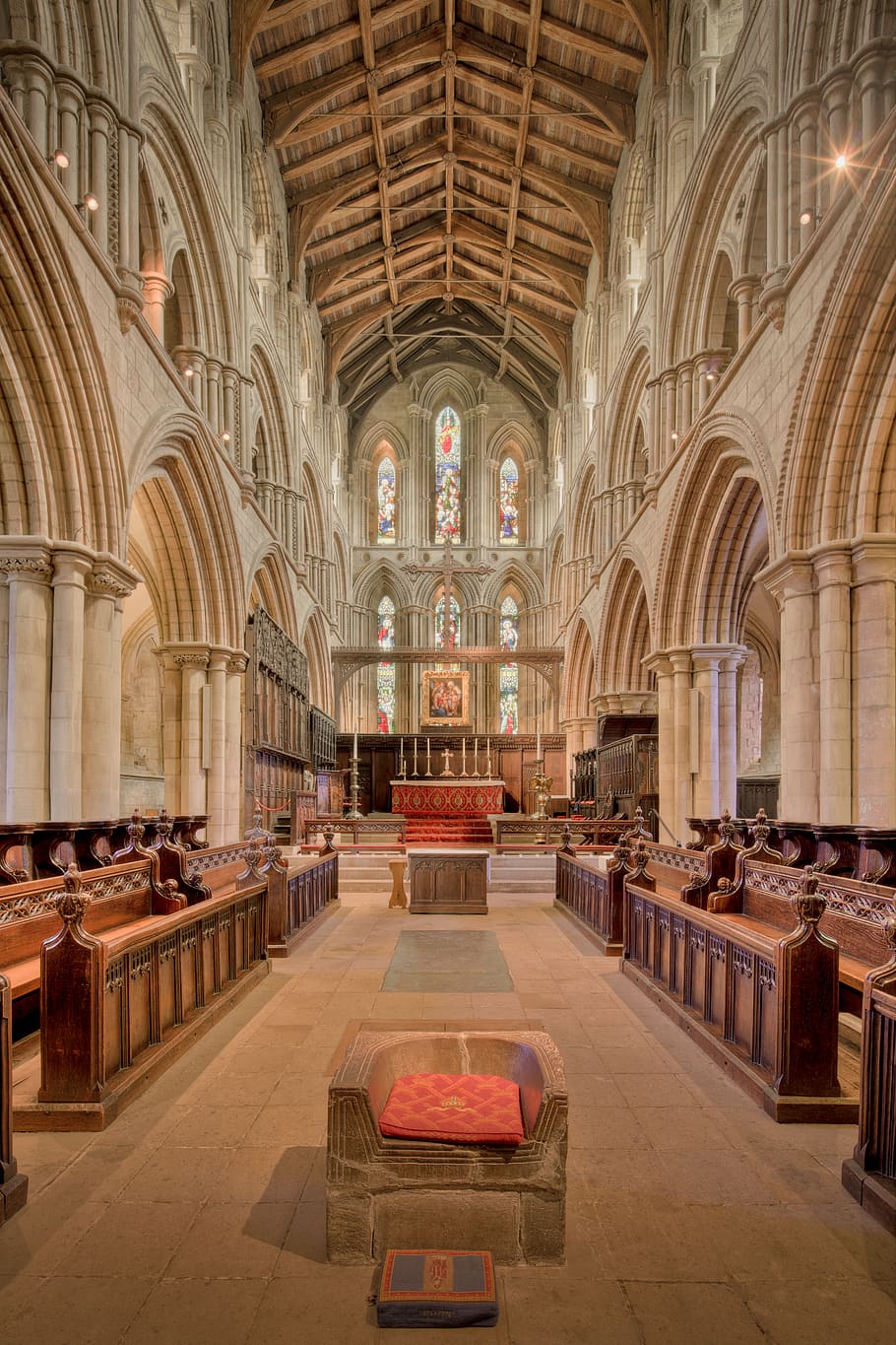 cathedral view, architecture, religion, spirituality, pew, belief HD wallpaper