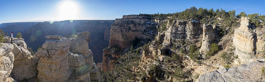 Grand Canyon, adventure, climb, climber, daylight, erosion, geology HD wallpaper