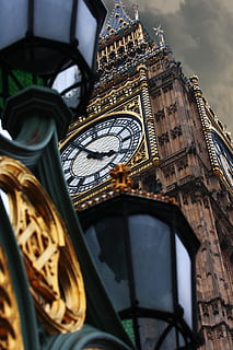 Big Ben, London, church, clouds, dramatic, england, great britain HD wallpaper