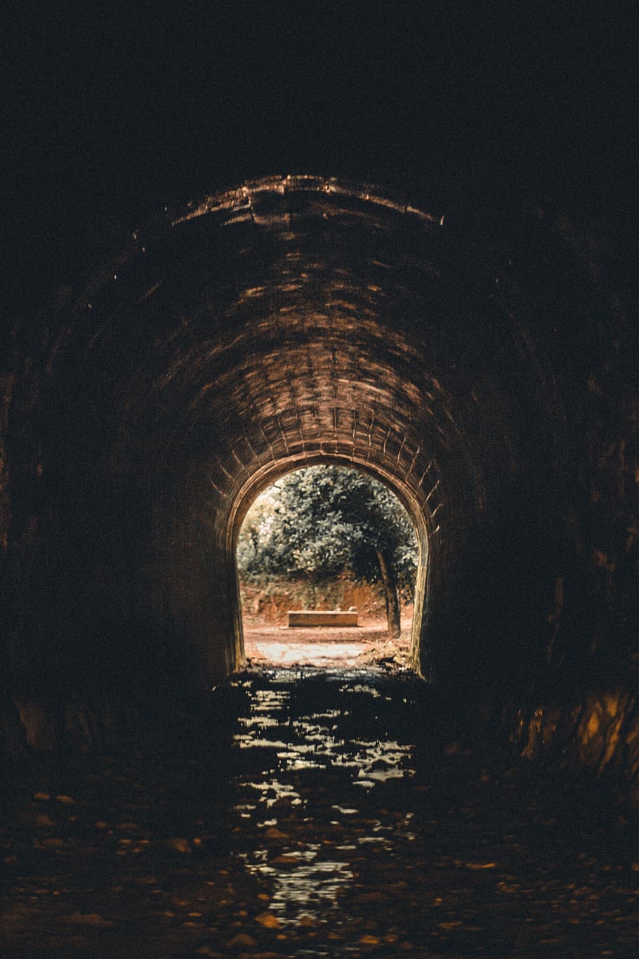 Brown Concrete Tunnel, ancient, arch, architectural design, architecture HD wallpaper