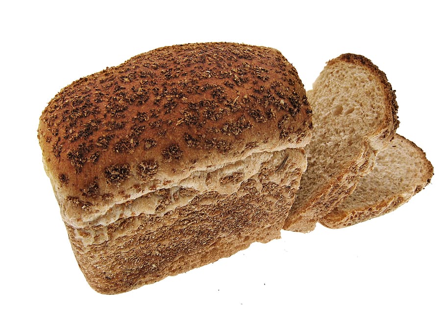 bread, loaf, sliced, white, isolated, object, bakery, baked HD wallpaper