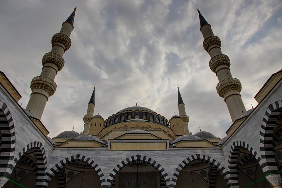mosque, architecture, built structure, building exterior, sky HD wallpaper