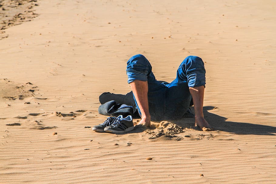 person lying on sand dune, soil, outdoors, nature, clothing, apparel HD wallpaper