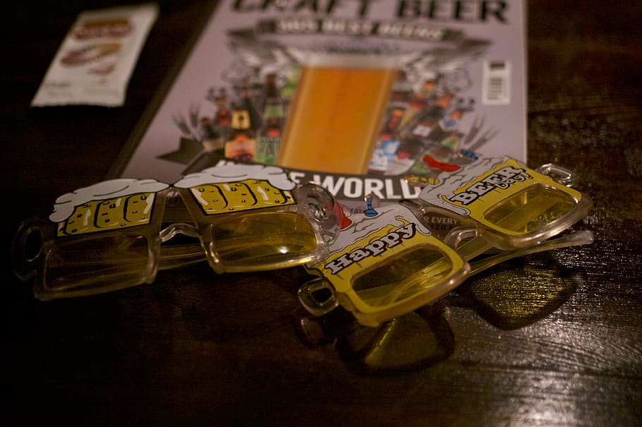 goggle, beer, text, no people, close-up, indoors, western script HD wallpaper