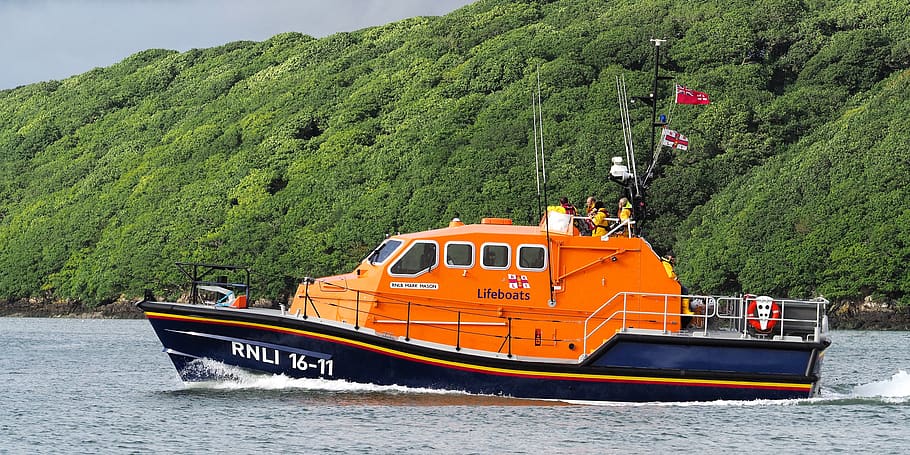 lifeboat, rescue, emergency, safety, rnli, rnlb, mark mason, HD wallpaper