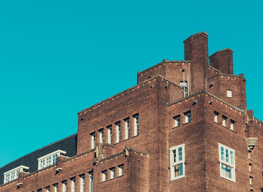 brown concrete building, building exterior, architecture, built structure HD wallpaper