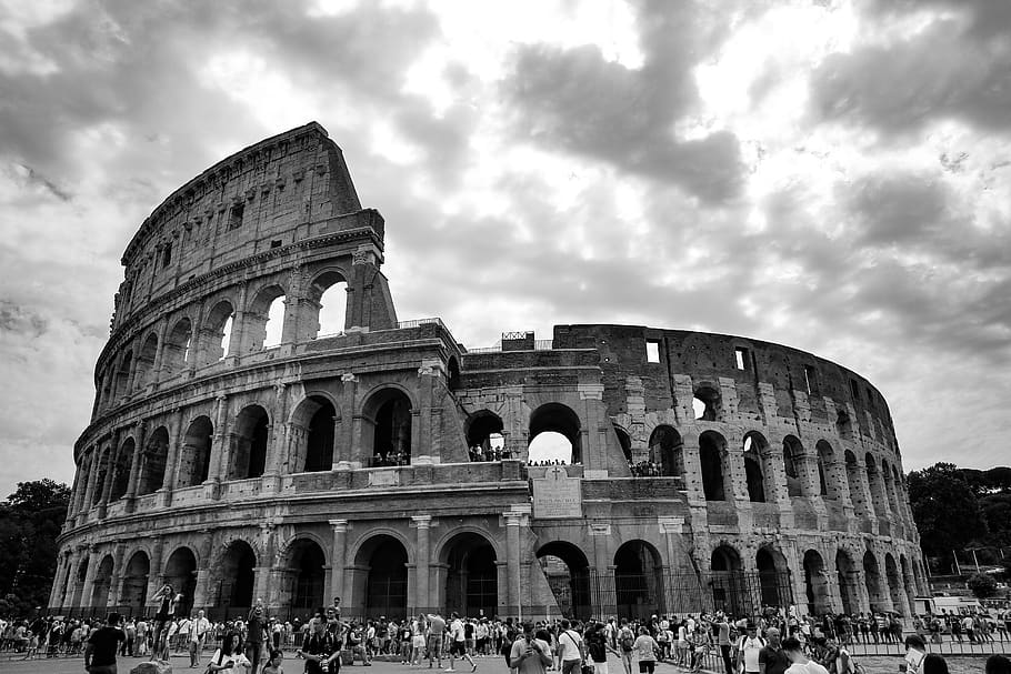 italy, rome, large group of people, arch, tourism, crowd, history HD wallpaper